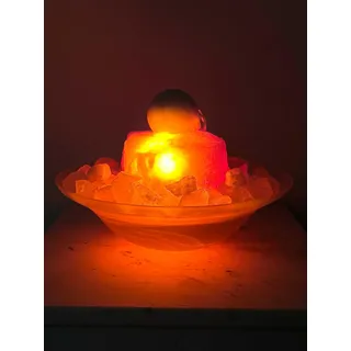Zimmerbrunnen 'Sonata Orangencalcit' XL (Schalenfarbe: Weiß)