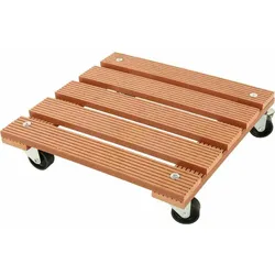 SIENA GARDEN Pflanzenroller WPC Pflanzenroller WPC, 30x30 cm, natur