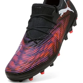 Puma Future 8 Match Low MG Fussballschuh, Black White-Glowing RED, 47 EU