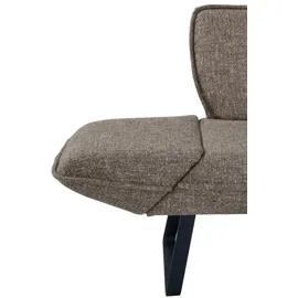 K+W Komfort & Wohnen Drive, braun (braun 78), H:91cm T:68cm, Sitzbänke, Eckbank, mit Seitenteilverstellung am langem Schenkel zur Sitzplatzerweiterung