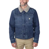 CARHARTT Denim Sherpa, Jeansjacke - Blau - XL