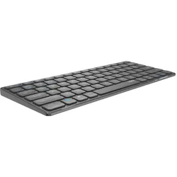 E9600M Büro Tastatur RF Wireless + Bluetooth 2.4 GHz  (Grau)