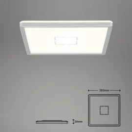 Briloner Slim LED Panel Free 1 quadratisch silber