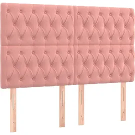 vidaXL Boxspringbett 180 x 200 cm Rosa