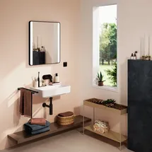 Hansgrohe Xanuia Q Waschtisch Compact, ohne Hahnloch/Überlauf, weiß