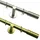 GARDINIA Gardinenstangen Set Zylinder 1-läufig  Ø 20 mm 200 cm edelstahl-optik