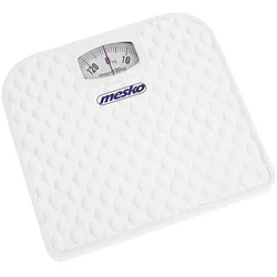 Mesko MS 8160 Mechanische Personenwaage bis 130 kg weiß Badezimmer Waage analog Körperwaage