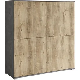 OTTO home PC-Schrank OTTO HOME "Kenia, Sekretär, Home Office", matera, kastanien breslau, B:120cm H:125cm T:39,5cm, Sekretäre, Mit Push-to-open, Tastaturauszug und praktischem Stauraum