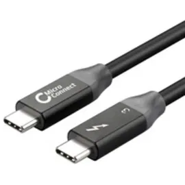 MicroConnect Thunderbolt-Kabel TB3010 Männlich Männlich 1 m Schwarz