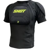 Shot Airlight kurzarm Protektorenjacke, schwarz|gelb S