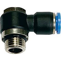 Riegler L-Steckverschraubung »Blaue Serie« drehbar, G1/4 a., max.15, Ã