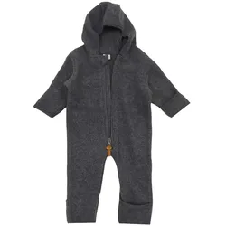 Merino Wollfleece Baby Overall  Wollwalk , schwarz