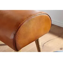 Wohnling Hocker WL6.087 braun Leder, 1 St.