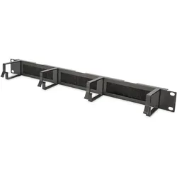 DIGITUS Kabelrangierpanel mit Bürstenleisten für 483 mm (19")-Schränke, 1HE