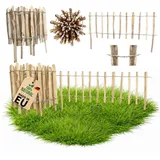 Floranica Rollzaun 3 x 50 cm Braun/Holz