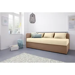 Polsterliege MAINTAL "Diana", braun (cappuccino), B:83cm, Komplettbetten