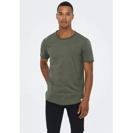 Only & Sons Herren ONSBENNE LONGY TEE NF 7822 Noos T-Shirt, Castor gray), M