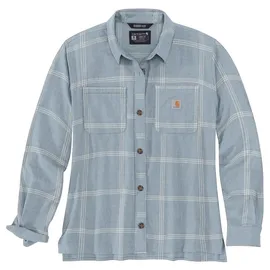 CARHARTT Langarmshirt Flannel in hellblau | XL