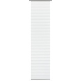 GARDINIA Flächenvorhang Natur-optik Flame Klettband 60 x 300 cm weiß