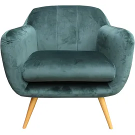 Casa Padrino Cocktailsessel Retro 83 x 84 x 0 cm Grün/Gold