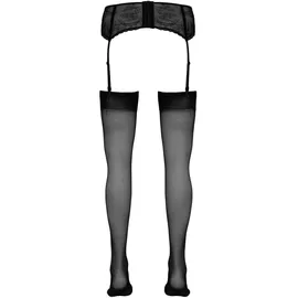 Cottelli LEGWEAR Strapsstrümpfe mit schlichtem Abschluss, schwarz, 2