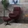Mendler Relaxsessel HWC-L12 Stoff/Textil 0 x 0 x 0 cm Bordeaux mit Hocker