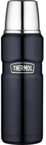 Thermos Stainless King Isolierflasche, Isoliertrinkflasche mit doppelwandigem Edelstahl und Vakuumisolierung, Farbe: blue