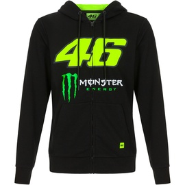 VR46 Valentino Rossi Sweatshirt Monster Energy,Mann,S,Schwarz