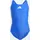 adidas Solid Small Logo Badeanzug Blau 128