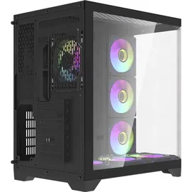 darkflash tech Darkflash Darflash FT418 PRO + 7 aRGB-Lüfter Schwarz