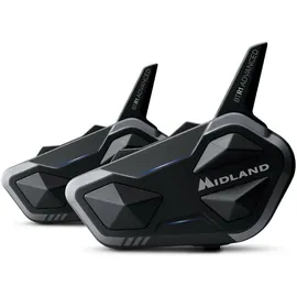 Midland BTR1 Advanced BT-Headset Motorradhelme Doppelset (2er Set)