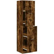 vidaXL Apothekerschrank Räuchereiche 40 x 41 x 174,5 cm Braun