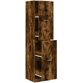 vidaXL Apothekerschrank Räuchereiche 40 x 41 x 174,5 cm Braun