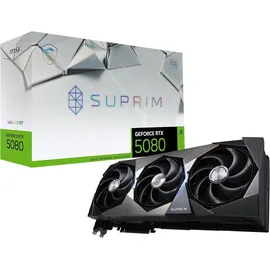 MSI GeForce RTX 5080 16G SUPRIM SOC 16GB GDDR7 1x HDMI, 3x DP