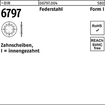 Industrial Quality Supplies DIN 6797 Zahnscheiben Federstahl I 3,2 K