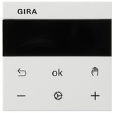 Gira System 3000 Raumtemperaturregler Display Reinweiß glänzend, Wandthermostat (5393 03)