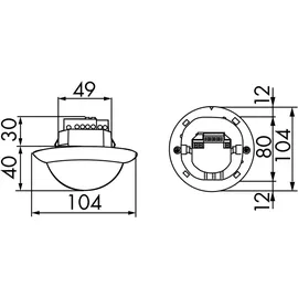 Beg Brück Electronic Präsenzmelder PD4-M-2C-K-UP