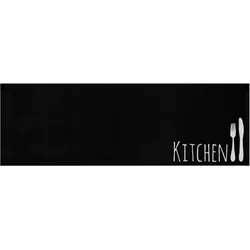 HANSE Home Küchenläufer »Cutlery«, rechteckig, 5 mm Höhe, Läufer, Rutschfest, Küchenteppich, Küche, Teppich, Pflegeleicht HANSE Home schwarz B: 50 cm   1 St.