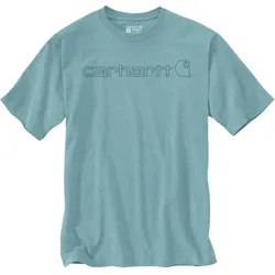 Carhartt Core Logo, t-shirt - Turquoise (Hl1) - XXL
