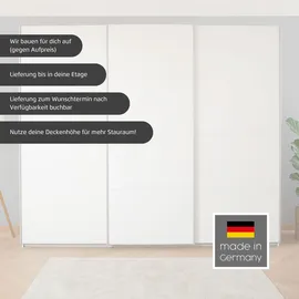Rauch Schwebetürenschrank Koluna mit Spiegel 203 x 210 x 62 cm Weiß