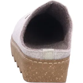 ROHDE Damen Hausschuh Pantoffel Filz zarte Farbe bequem Foggia-D 6120, Größe:38 EU, Farbe:Beige - 38