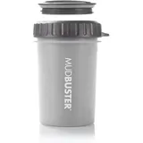 Dexas MudBuster Pfotenreiniger für Hunde, mit Deckel, tragbar, M, Hellgrau