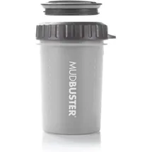 Dexas MudBuster Pfotenreiniger für Hunde, mit Deckel, tragbar, M, Hellgrau