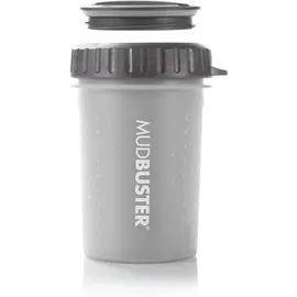 Dexas MudBuster Pfotenreiniger für Hunde, mit Deckel, tragbar, M, Hellgrau