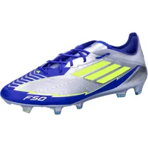 adidas Herren Fussballschuhe F50 ELITE FG MESSI IH0915 45 1/3 - Silver Met./Solar Yellow/Blue - 45 1/3