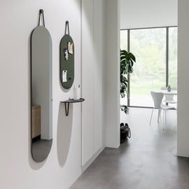 ZONE Denmark A-Wall Mirror Wandspiegel, Ganzkörperspiegel, 120 x 30 cm, Weiches Grau