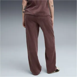 Puma Elevated Velours Rib Straight Leg Jogginghose lila L