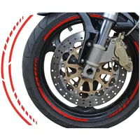 FoliaTec Felgenzierstreifen Racing 7 mm neon rot