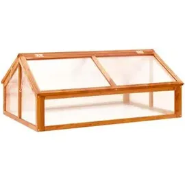 vidaXL Gewächshaus Braun 114x80x50 cm, Tannenholz - vidaXL