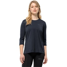 Jack Wolfskin Crosstrail 3/4-arm T-shirt - Night Blue - M